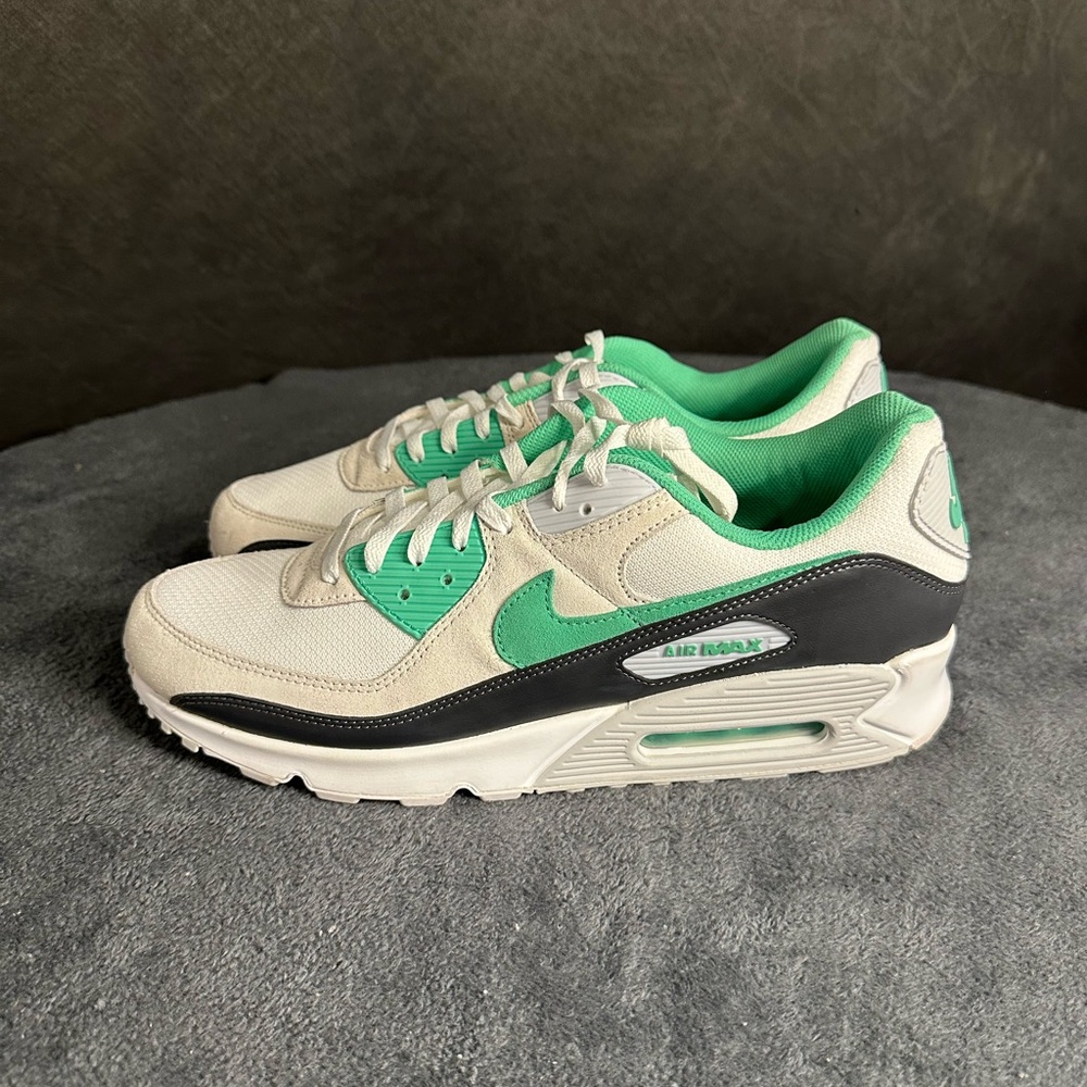 Nike Air Max 90 White Spring Green size 14